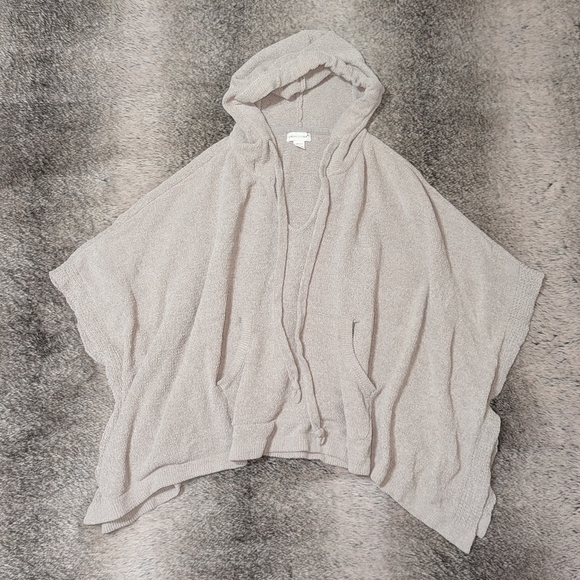 Sunday Citizen Nube Hooded Poncho Taupe One Size - Picture 1 of 6